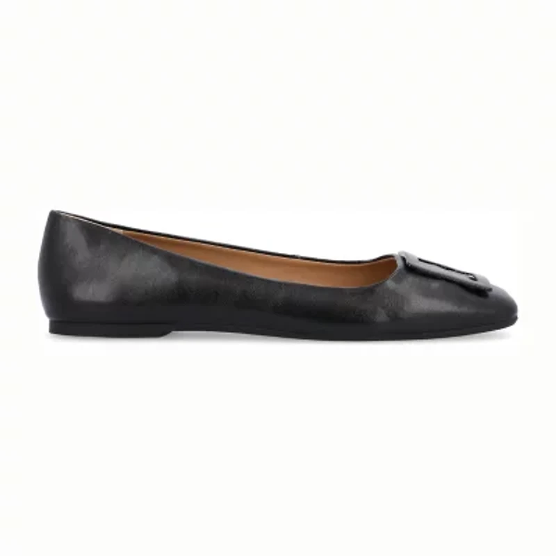 Journee Collection Zimia Womens Square Closed Toe Ballet Flats