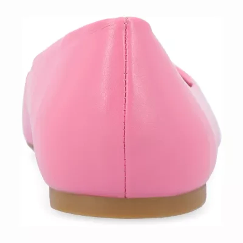 Journee Collection Zimia Womens Square Closed Toe Ballet Flats