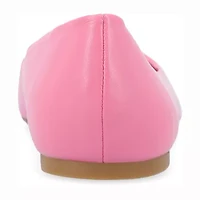 Journee Collection Zimia Womens Square Closed Toe Ballet Flats