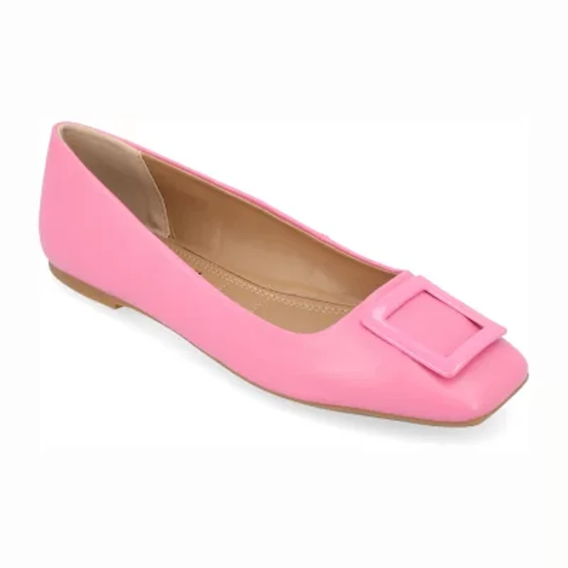 Journee Collection Zimia Womens Square Closed Toe Ballet Flats