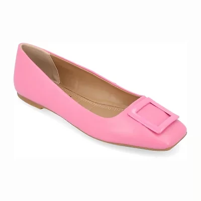 Journee Collection Zimia Womens Square Closed Toe Ballet Flats
