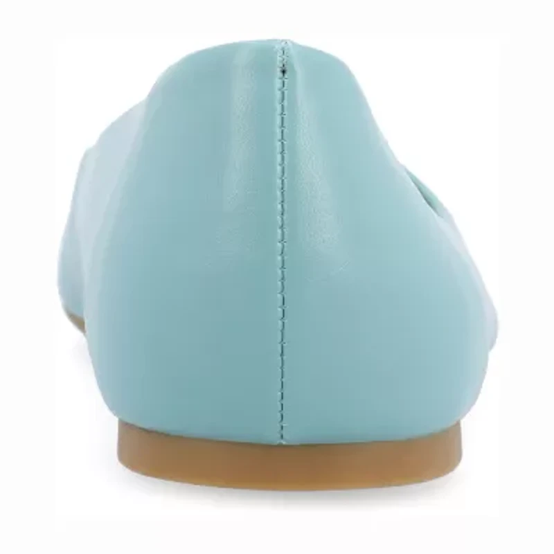 Journee Collection Zimia Womens Square Closed Toe Ballet Flats