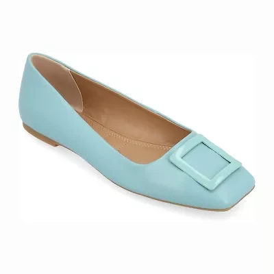 Journee Collection Cloudsteppers Zimia Womens Square Closed Toe Ballet Flats