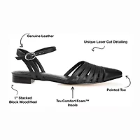 Journee Signature Dexie Womens Pointed Closed Toe Ballet Flats