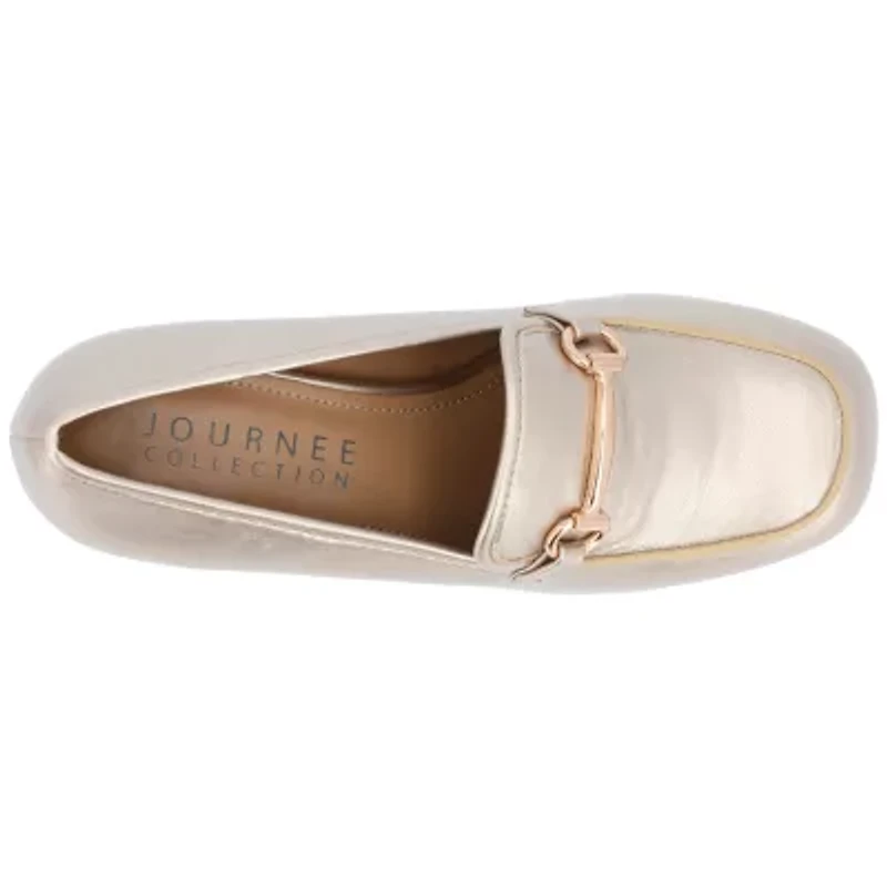 Journee Collection Nysaa Womens Square Closed Toe Block Heel Pumps