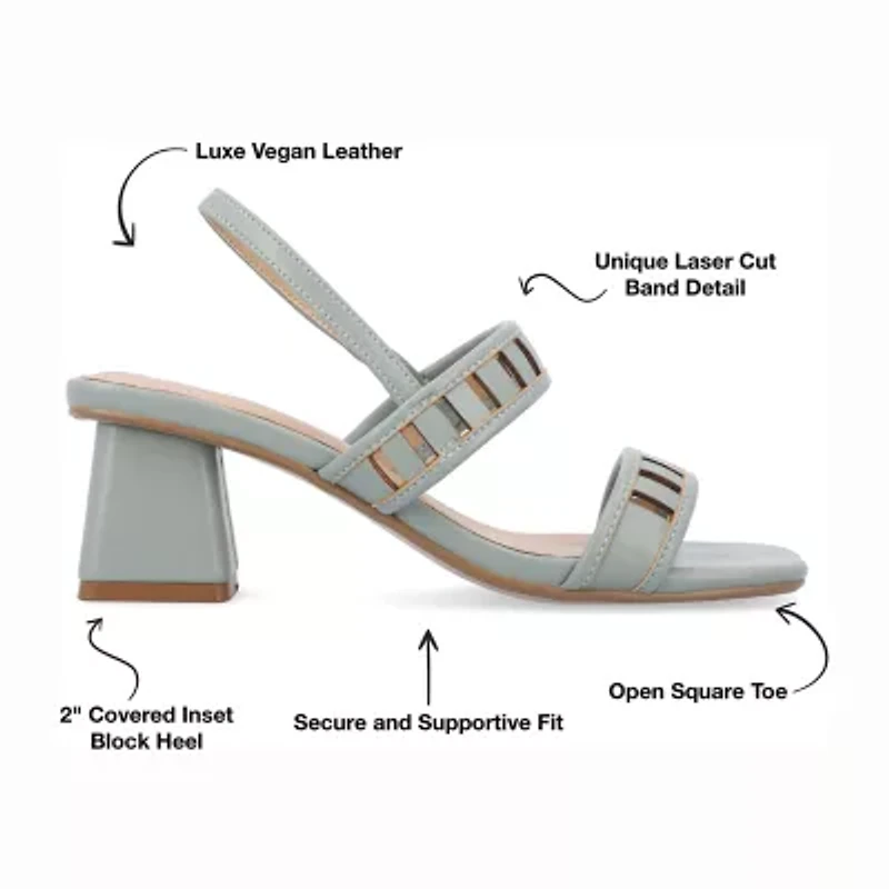 Journee Collection Womens Ismay Heeled Sandals