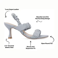 Journee Collection Womens Amaree Heeled Sandals