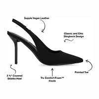 Journee Collection Elenney Womens Pointed Closed Toe Stiletto Heel Pumps