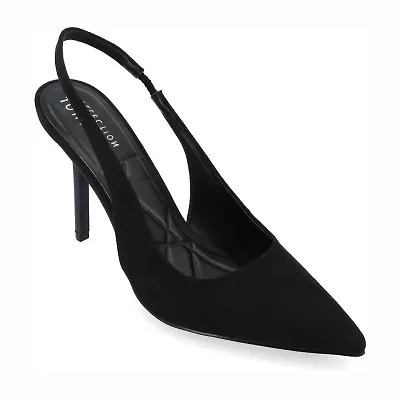 Journee Collection Elenney Womens Pointed Closed Toe Stiletto Heel Pumps