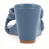 Journee Collection Womens Baylen Wedge Sandals