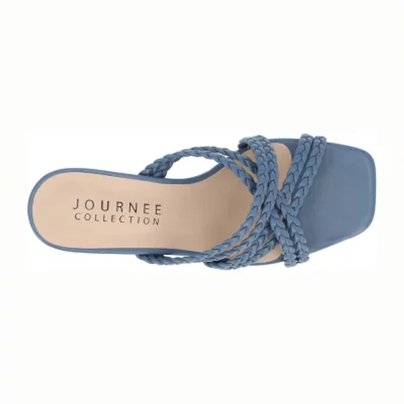 Journee Collection Womens Baylen Wedge Sandals