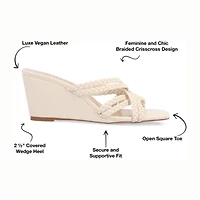 Journee Collection Womens Baylen Wedge Sandals