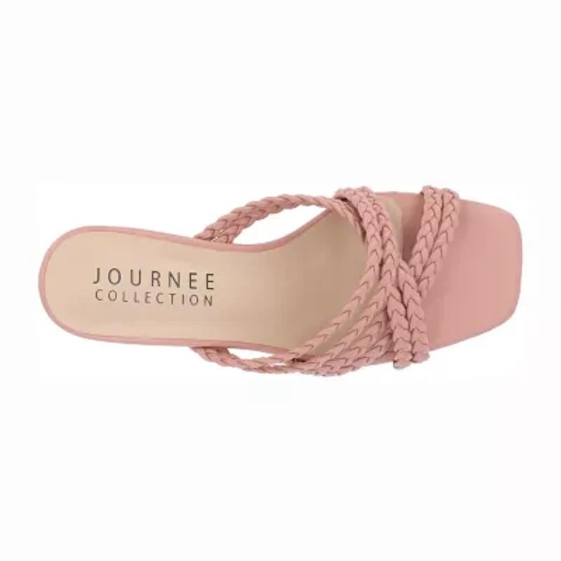 Journee Collection Womens Baylen Wedge Sandals