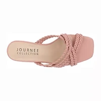 Journee Collection Womens Baylen Wedge Sandals