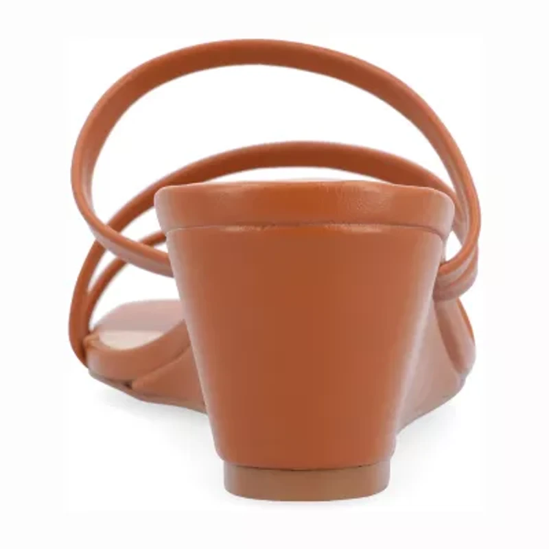 Journee Collection Womens Takarah Wedge Sandals