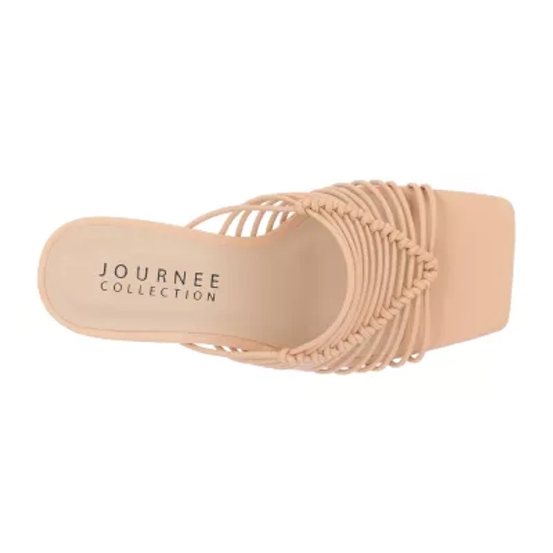Journee Collection Womens Saskia Heeled Sandals