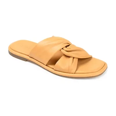 Journee Signature Womens Kanndice Flat Sandals