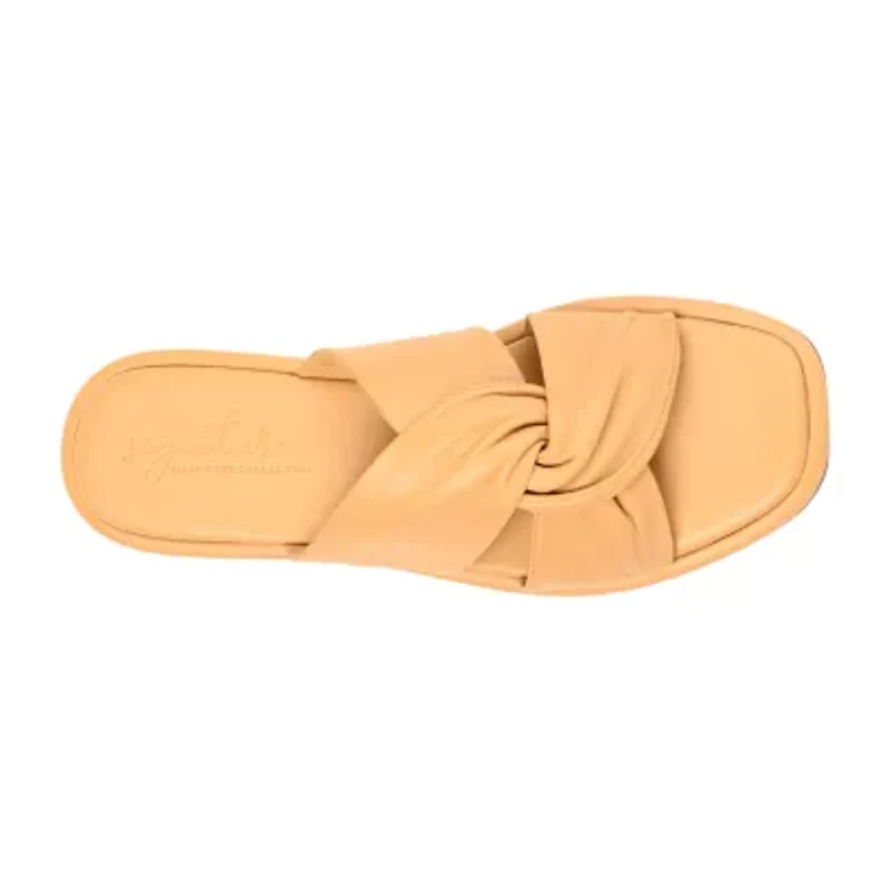 Journee Signature Womens Kanndice Flat Sandals