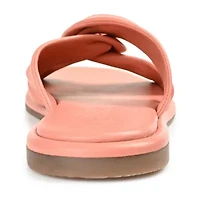 Journee Signature Womens Kanndice Flat Sandals