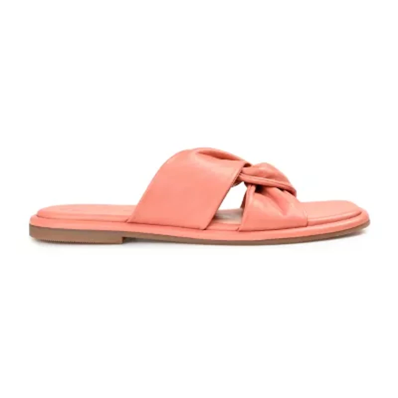 Journee Signature Womens Kanndice Flat Sandals