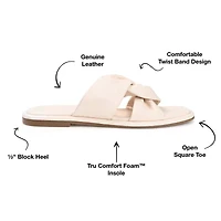 Journee Signature Womens Kanndice Flat Sandals