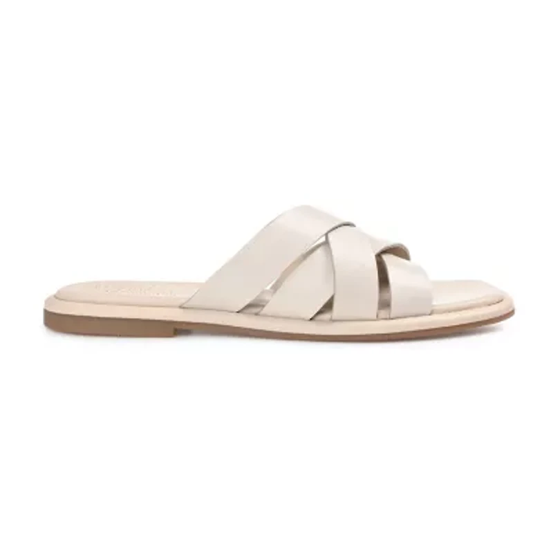 Journee Signature Womens Parkker Slide Sandals