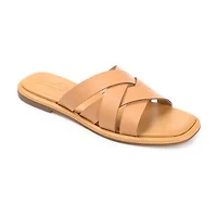Journee Signature Womens Parkker Slide Sandals