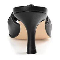 Journee Signature Finlee Womens Square Open Toe Stiletto Heel Pumps