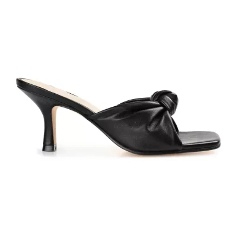 Journee Signature Finlee Womens Square Open Toe Stiletto Heel Pumps