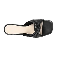 Journee Signature Finlee Womens Square Open Toe Stiletto Heel Pumps