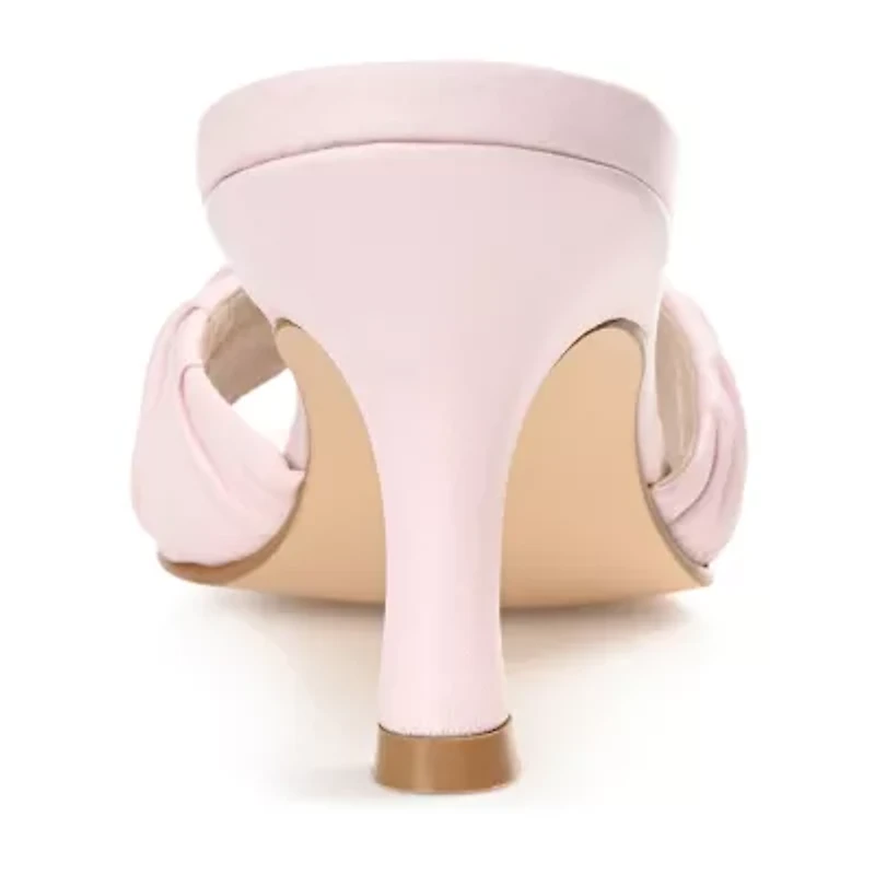 Journee Signature Juliette Womens Square Open Toe Stiletto Heel Pumps