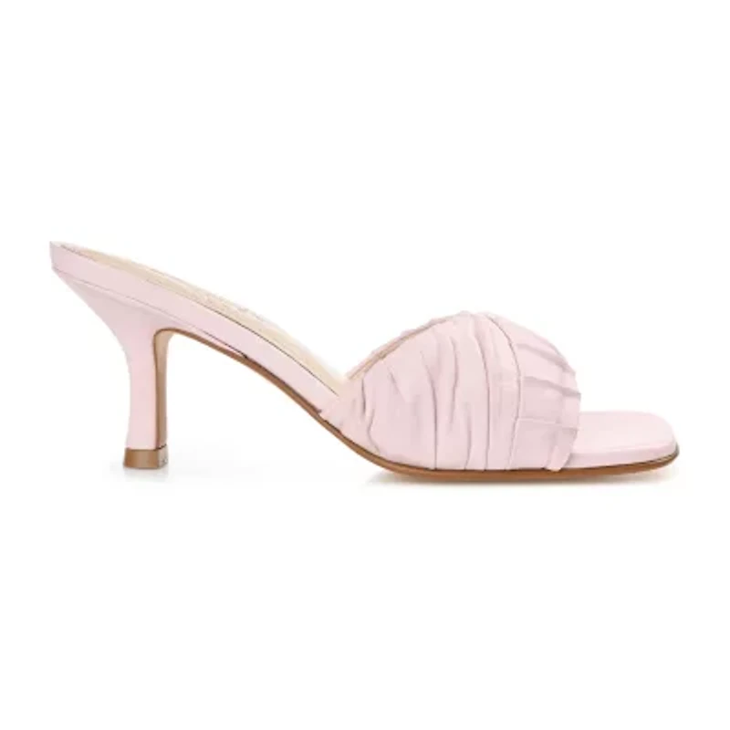 Journee Signature Juliette Womens Square Open Toe Stiletto Heel Pumps