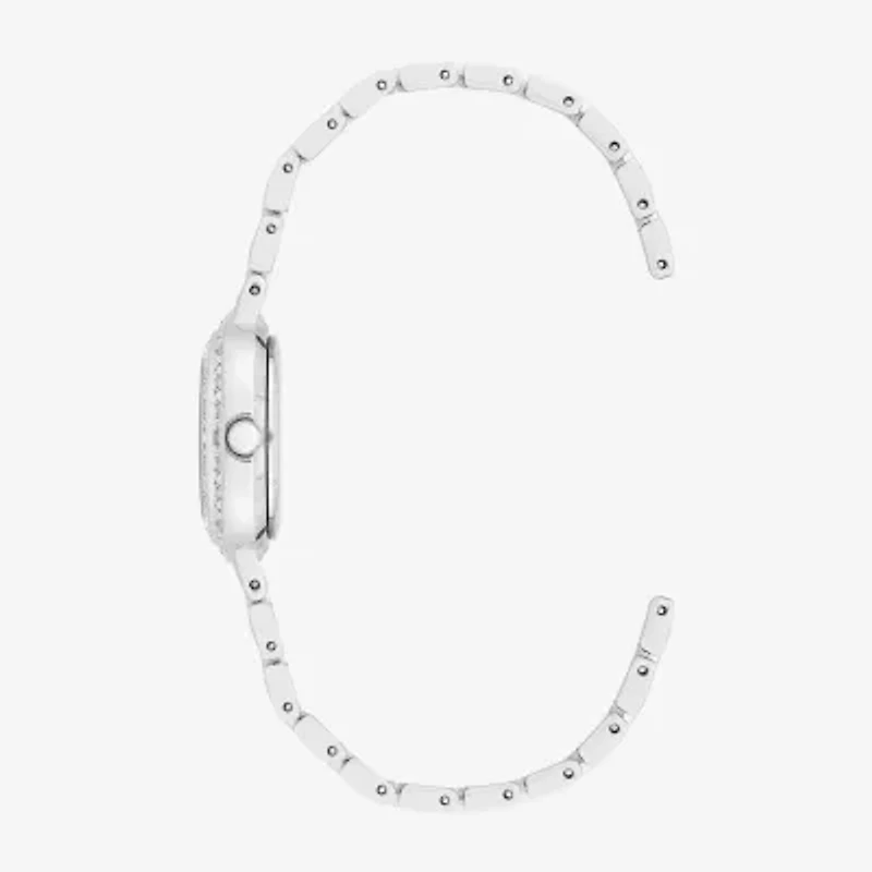 Armitron Womens Silver Tone 2-pc. Watch Boxed Set 75 5877mpsvst