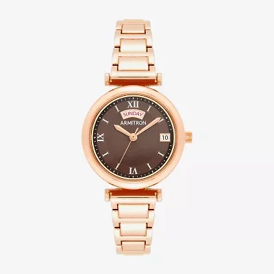 Armitron Womens Rose Goldtone Bracelet Watch 75/5888bnrg