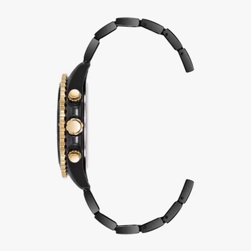 Armitron Mens Black Stainless Steel Bracelet Watch 20/5351rbbg