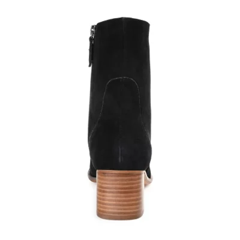 Journee Signature Womens Airly Stacked Heel Booties