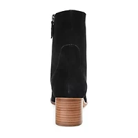 Journee Signature Womens Airly Stacked Heel Booties