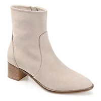 Journee Signature Womens Airly Stacked Heel Booties