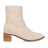 Journee Signature Womens Airly Stacked Heel Booties