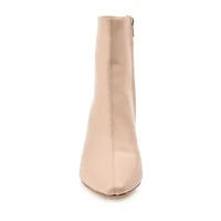 Journee Signature Womens Hydra Stacked Heel Booties