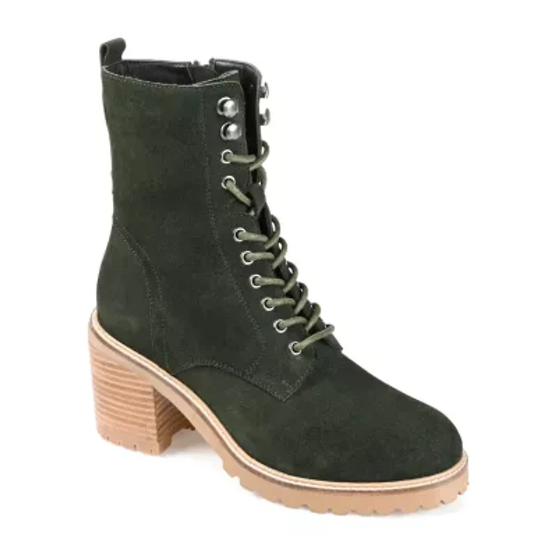 Journee Signature Womens Malle Stacked Heel Booties