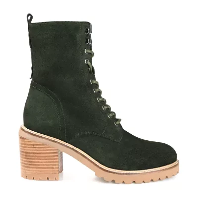 Journee Signature Womens Malle Stacked Heel Booties