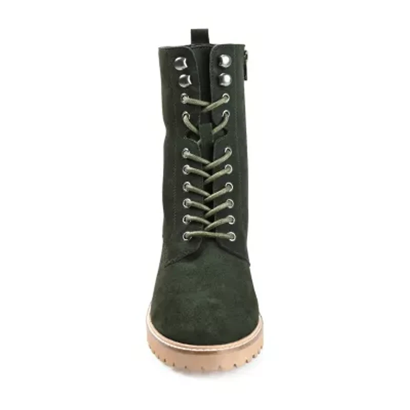 Journee Signature Womens Malle Stacked Heel Booties