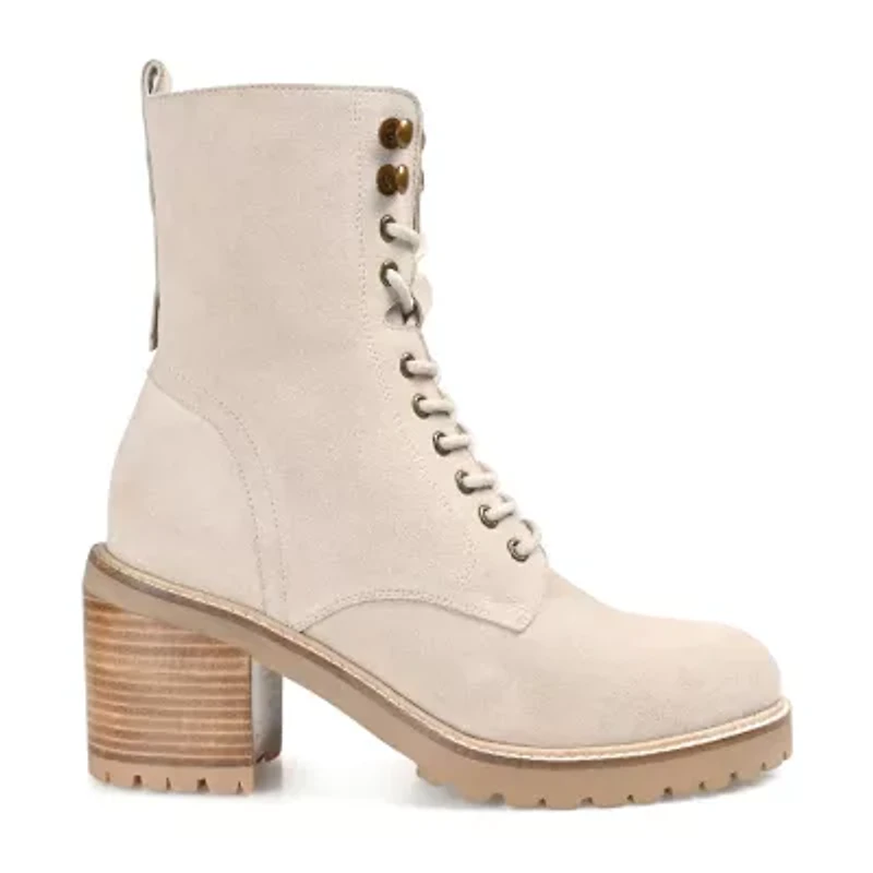 Journee Signature Womens Malle Stacked Heel Booties