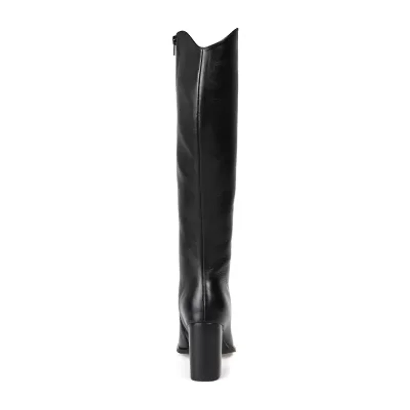Journee Signature Womens Laila Stacked Heel Dress Boots