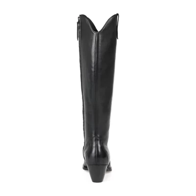 Journee Signature Womens Pryse Block Heel Dress Boots