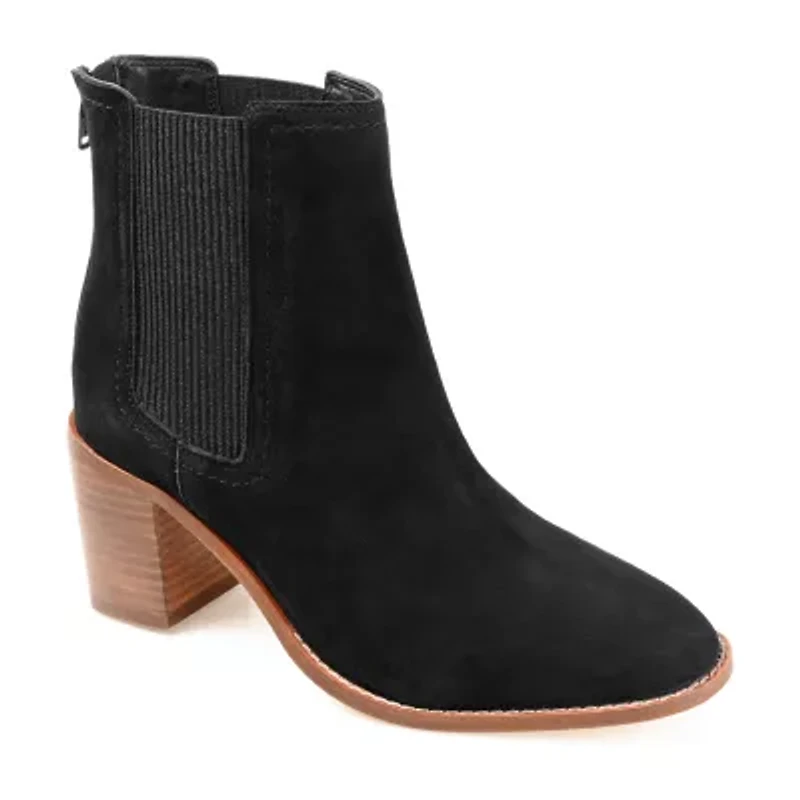 Journee Signature Womens Tazlyn Stacked Heel Booties