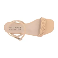 Journee Collection Womens Verity Ankle Strap Flat Sandals