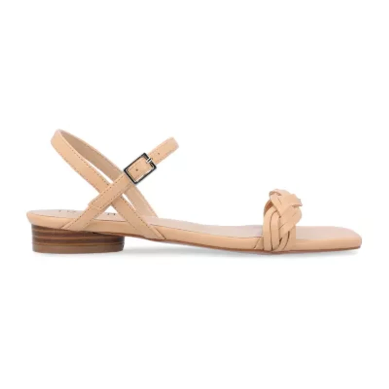 Journee Collection Womens Verity Ankle Strap Flat Sandals