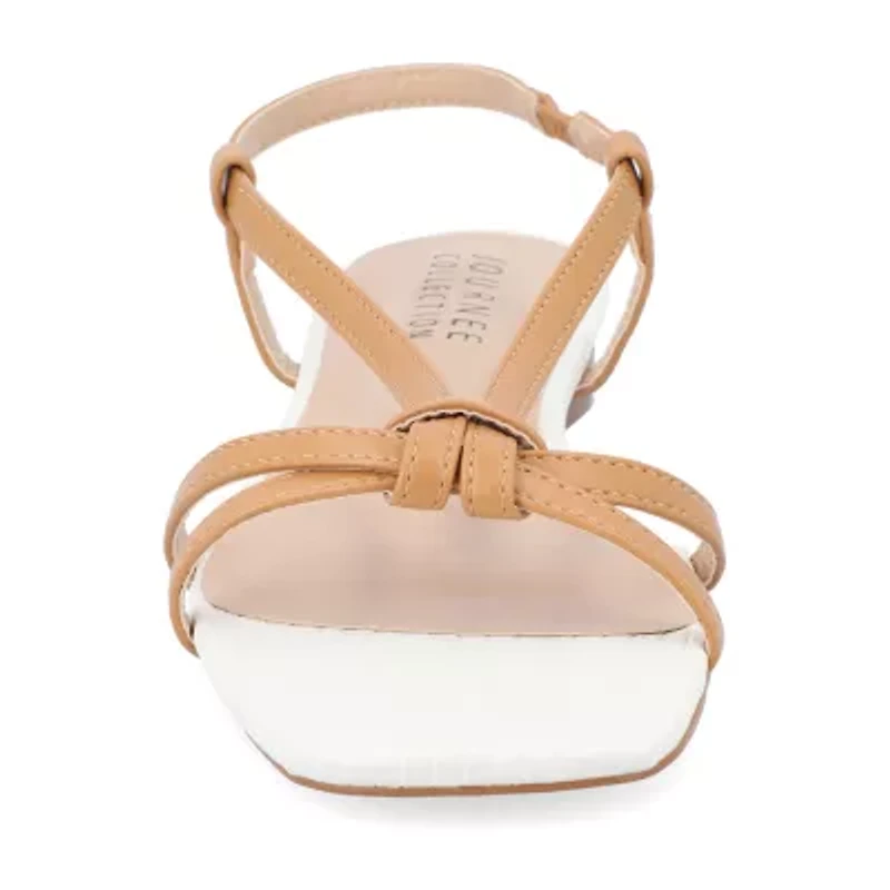 Journee Collection Womens Bridget Slingback Strap Flat Sandals